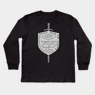 Ren Fest Costume Sword Kids Long Sleeve T-Shirt